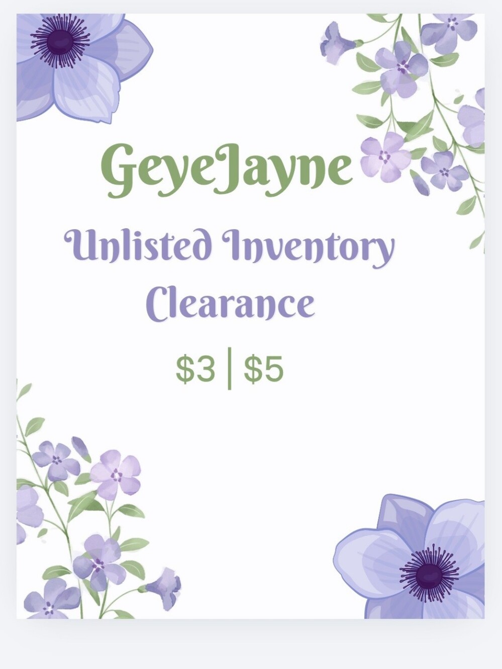 Sizes Large and X-Large Women's Unlisted Inventory Clearance